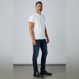 Robert Graham’s Dawson Chelsea Black Embossed Leather Men's Boots SZ:9